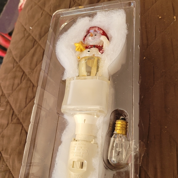 Rare Vintage Valerie Parr Hill Snowman Illuminating Morphing Snow Globe Night L - Picture 1 of 3